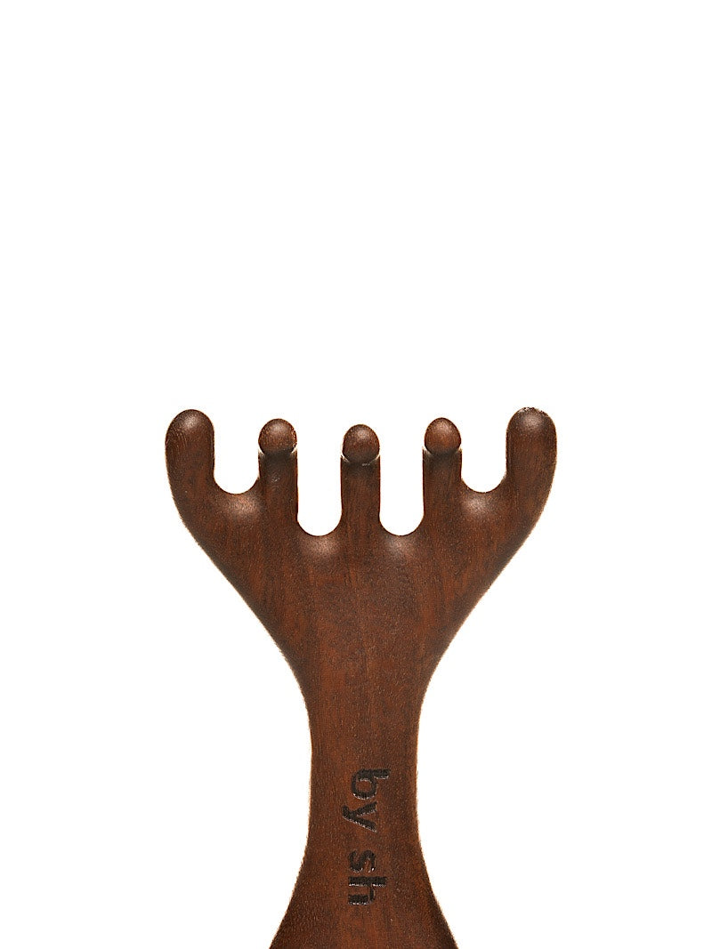 Wood Scalp Massager