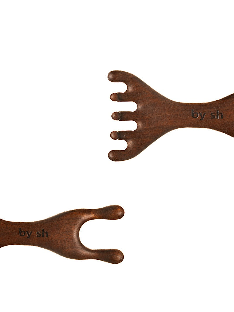 Wood Scalp Massager
